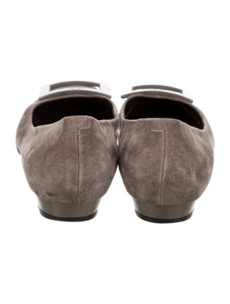 Roger Vivier Suede Flats