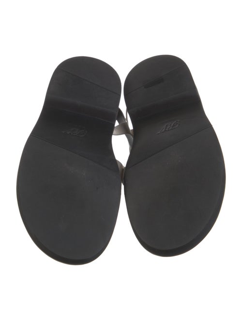 Roger Vivier Leather Crystal Embellishments Gladiator Sandals