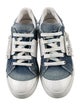 Roger Vivier Denim Colorblock Pattern Sneakers