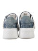 Roger Vivier Denim Colorblock Pattern Sneakers