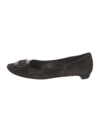 Roger Vivier Suede Flats