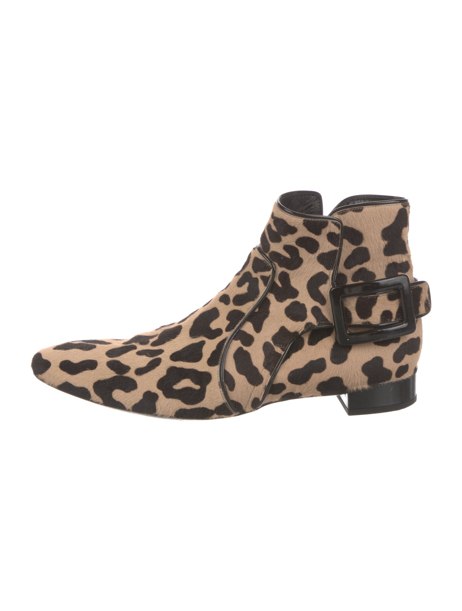 Roger Vivier Ponyhair Animal Print Boots