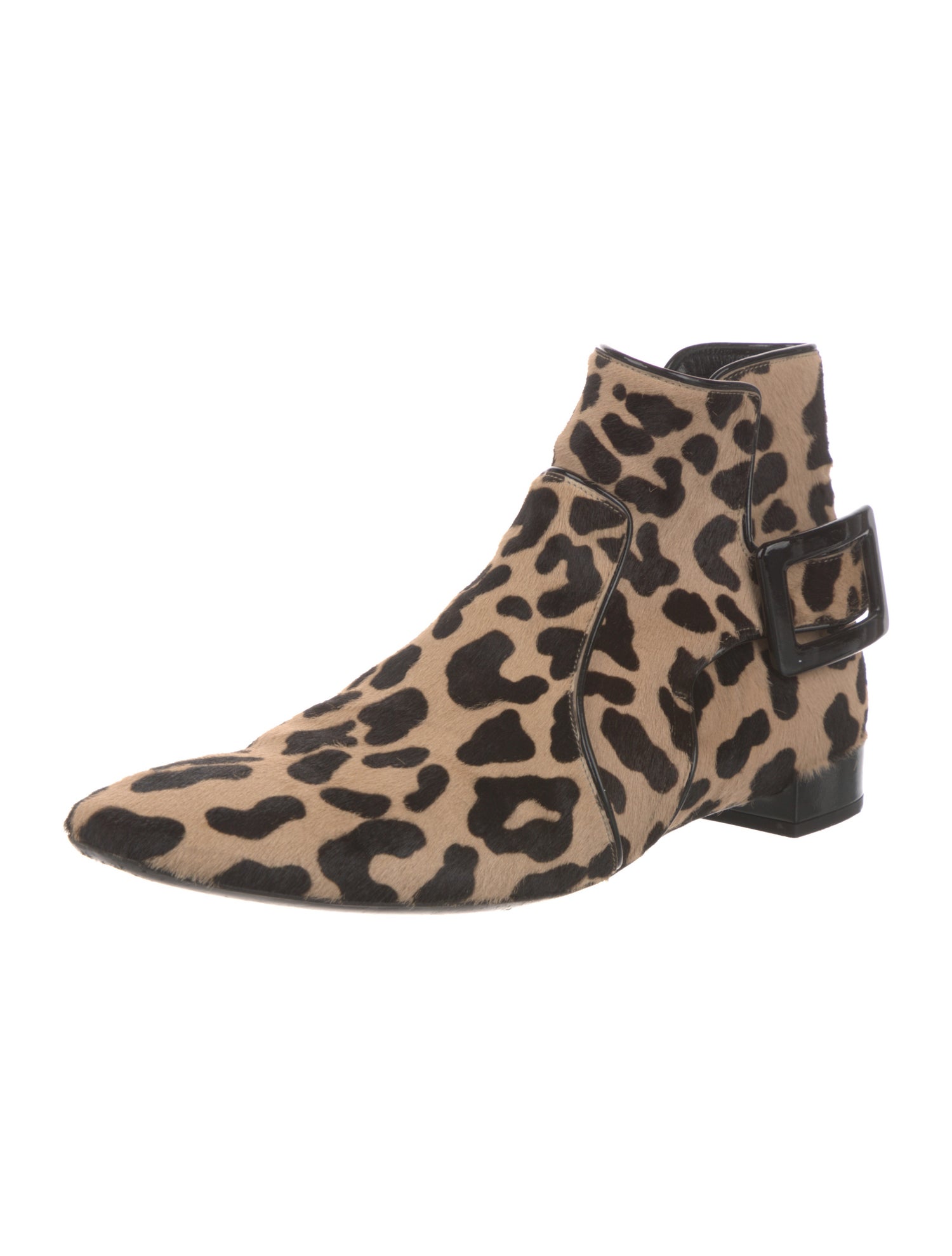 Roger Vivier Ponyhair Animal Print Boots