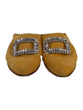 Roger Vivier Suede Mules