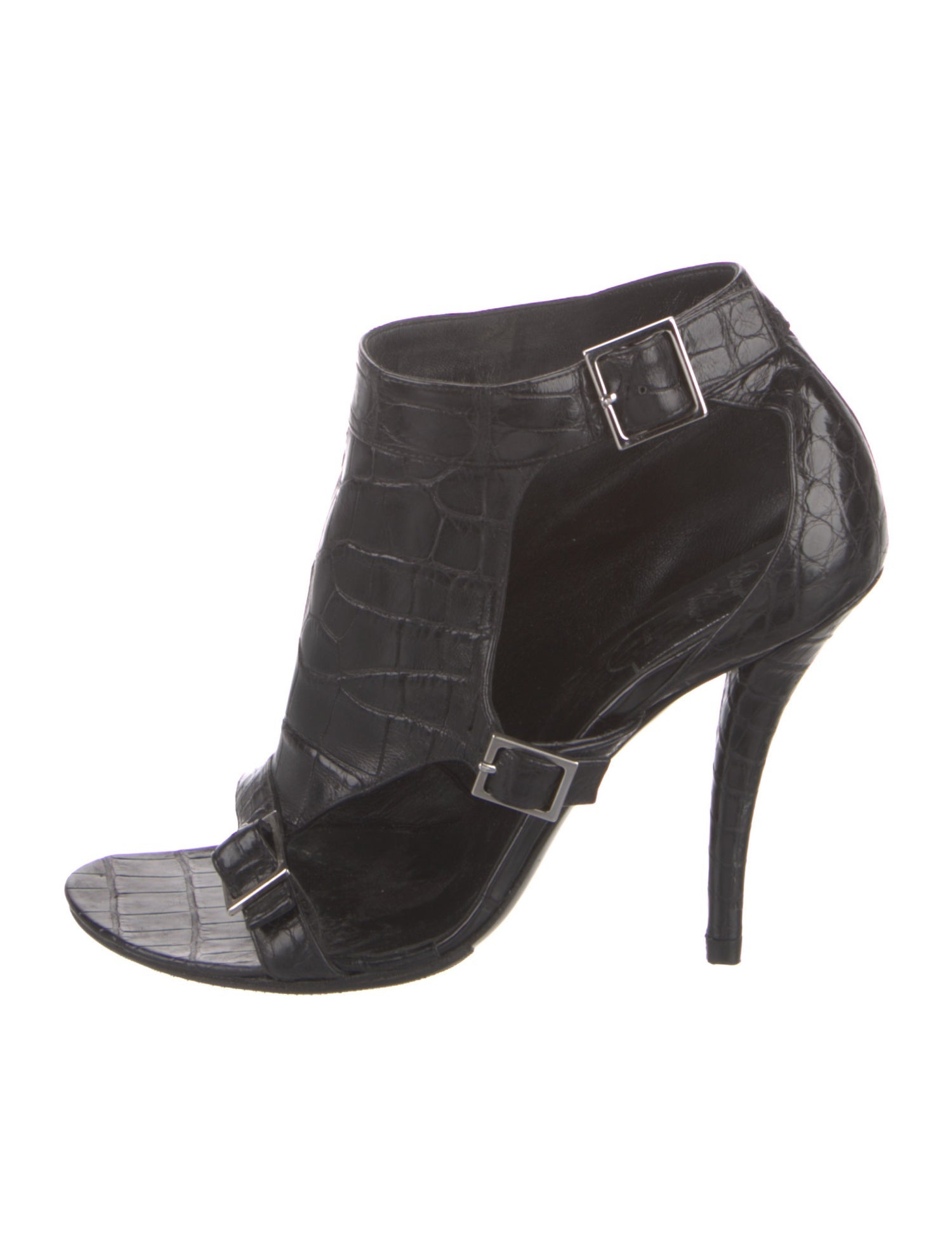 Roger Vivier Leather Printed D'Orsay Pumps