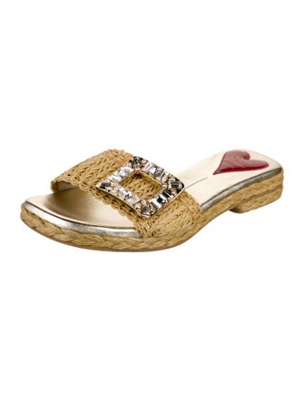 Roger Vivier Raffia Patterned Espadrilles