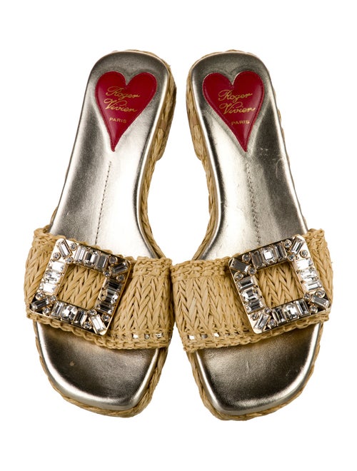 Roger Vivier Raffia Patterned Espadrilles