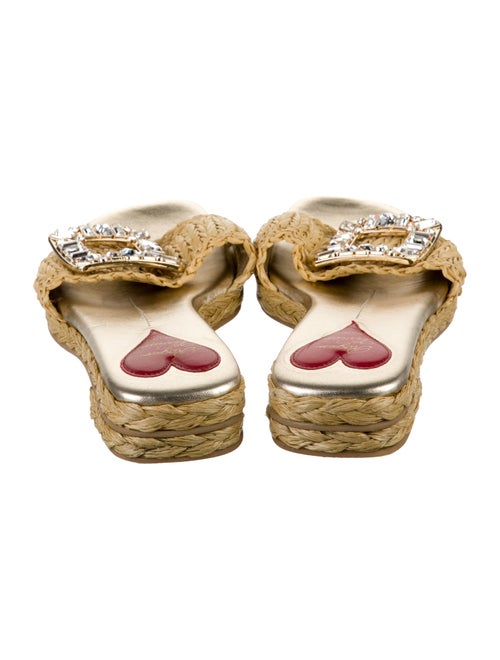 Roger Vivier Raffia Patterned Espadrilles