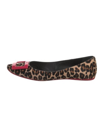 Roger Vivier Ponyhair Animal Print Flats