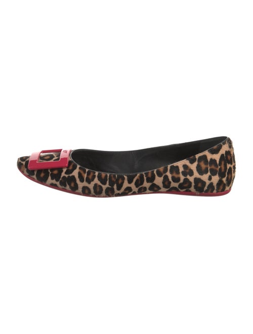 Roger Vivier Ponyhair Animal Print Flats