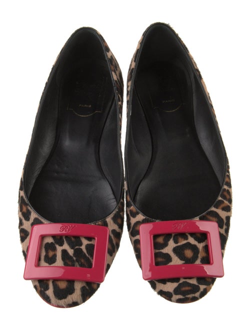 Roger Vivier Ponyhair Animal Print Flats