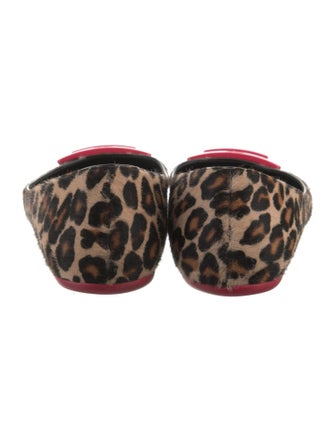 Roger Vivier Ponyhair Animal Print Flats