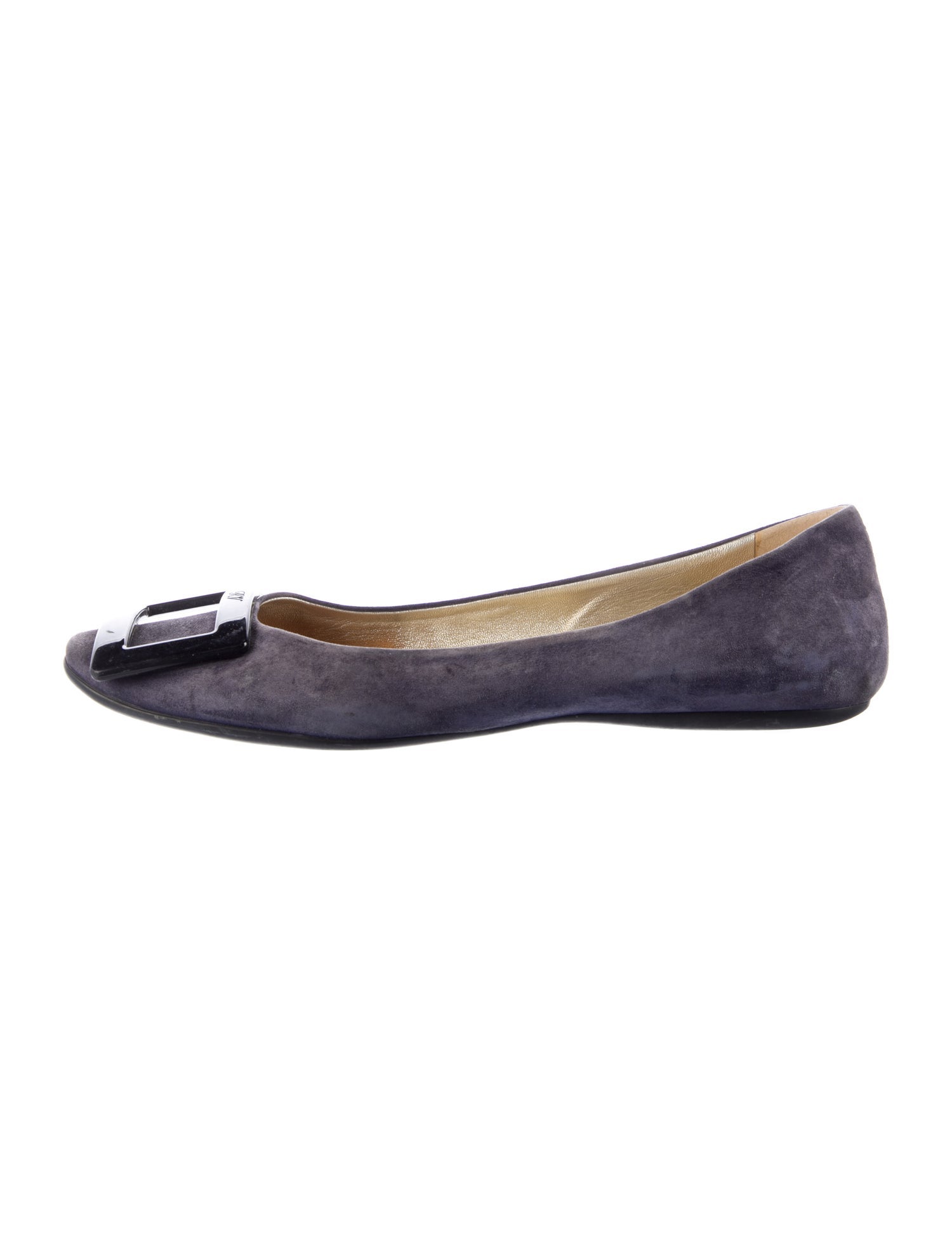 Roger Vivier Suede Ballet Flats