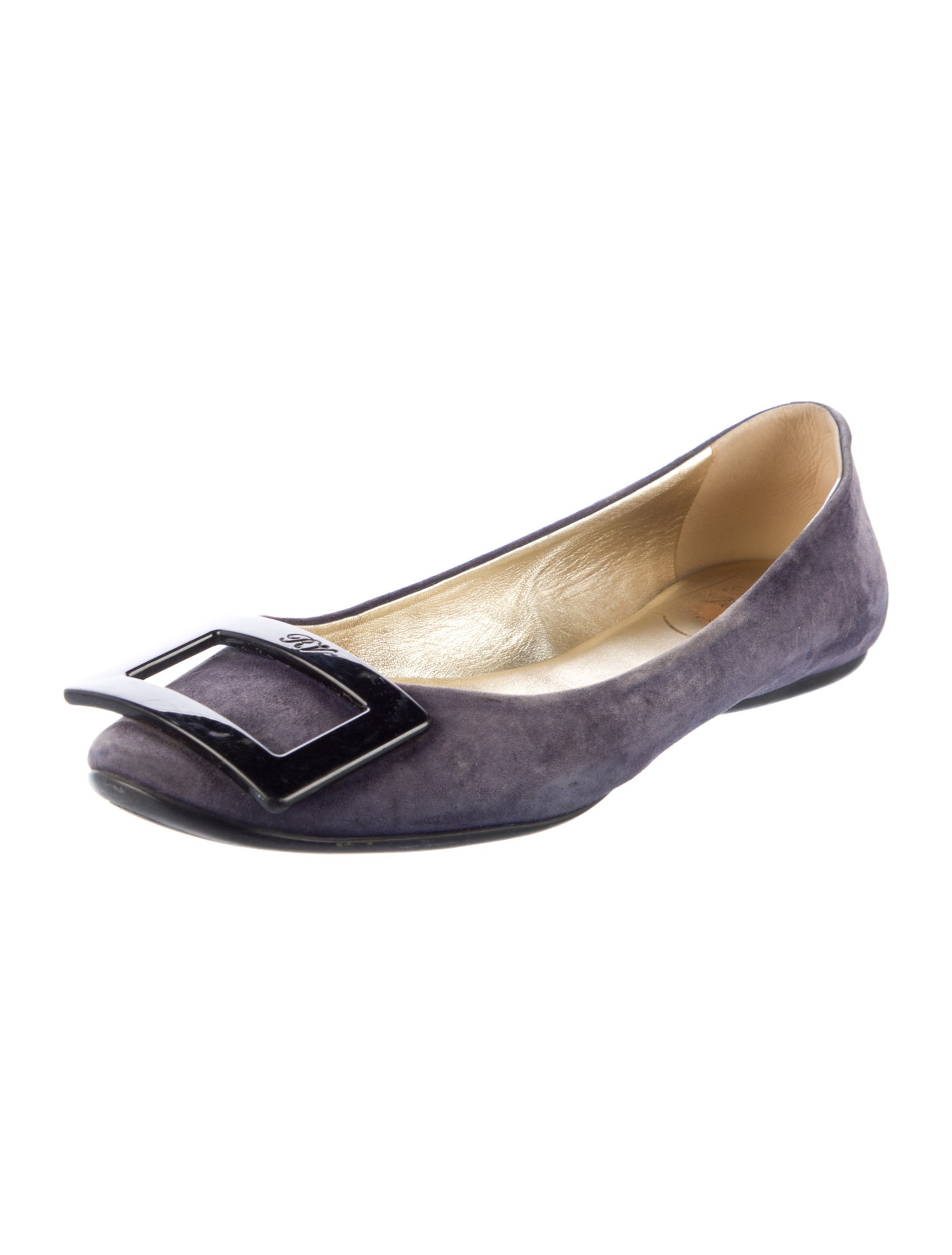 Roger Vivier Suede Ballet Flats