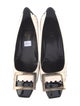 Roger Vivier Patent Leather Colorblock Pattern Flats