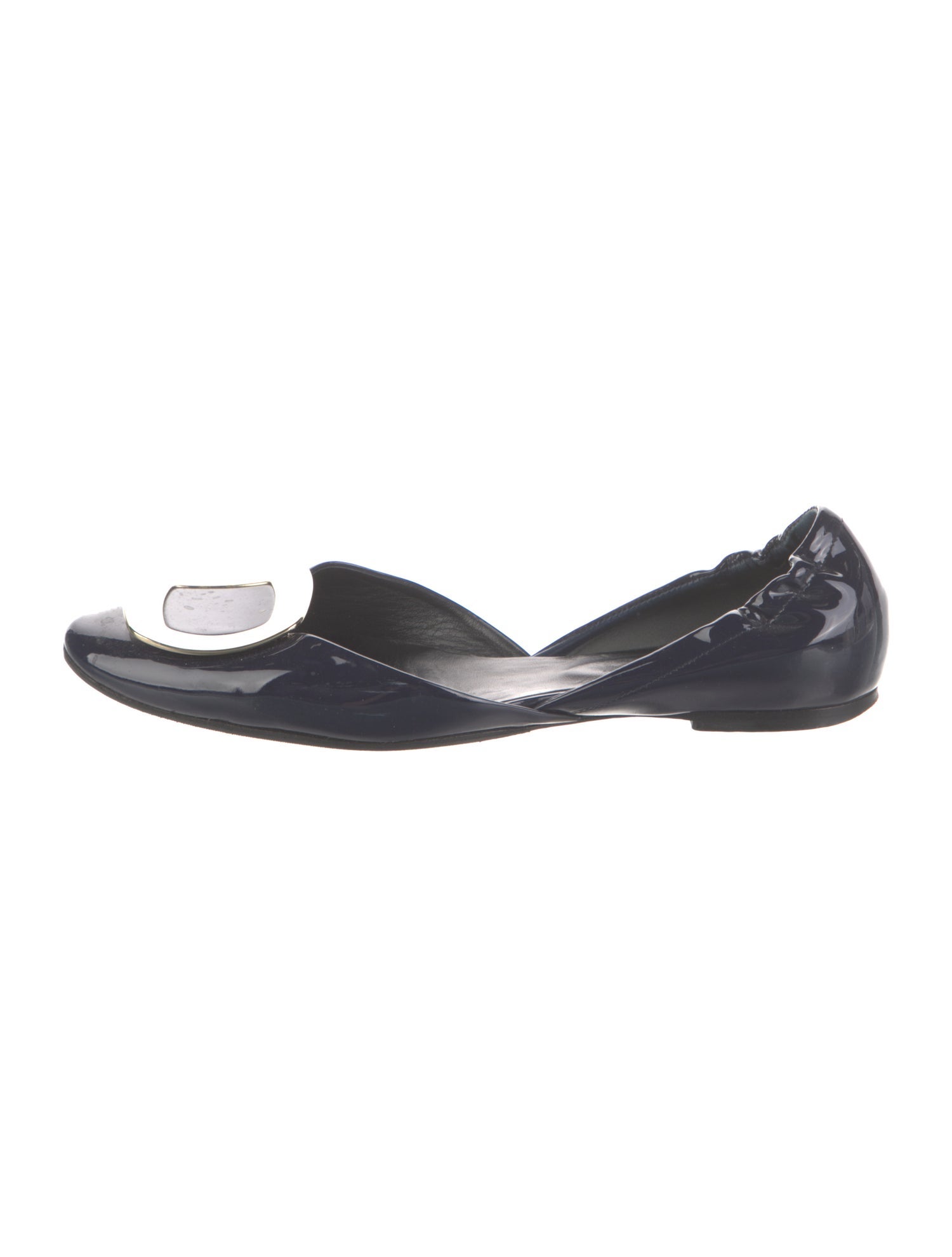 Roger Vivier Patent Leather D'Orsay Flats