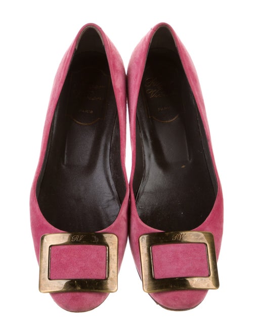 Roger Vivier Suede Flats