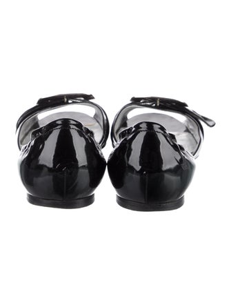 Roger Vivier Patent Leather D'Orsay Flats