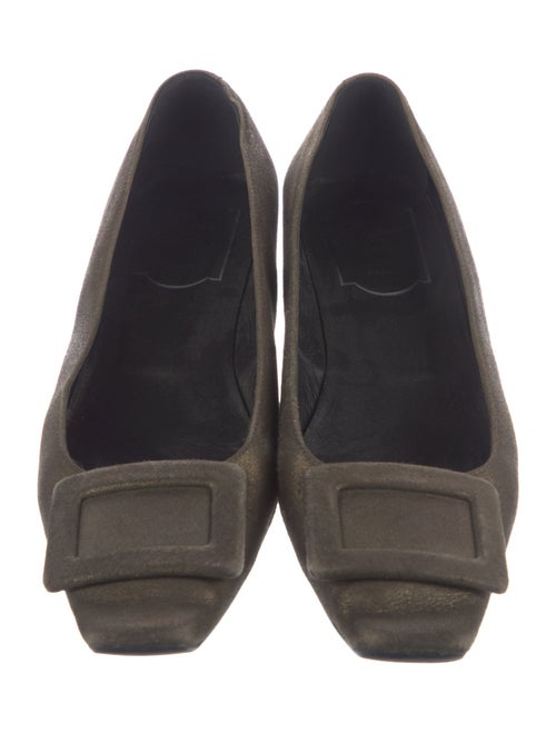 Roger Vivier Suede Flats
