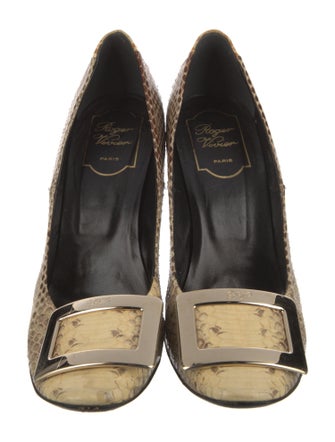 Roger Vivier Snakeskin Animal Print Pumps