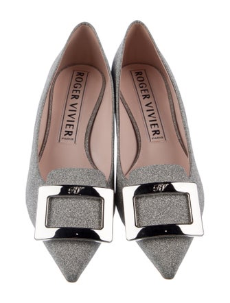 Roger Vivier Glitter Ballet Flats