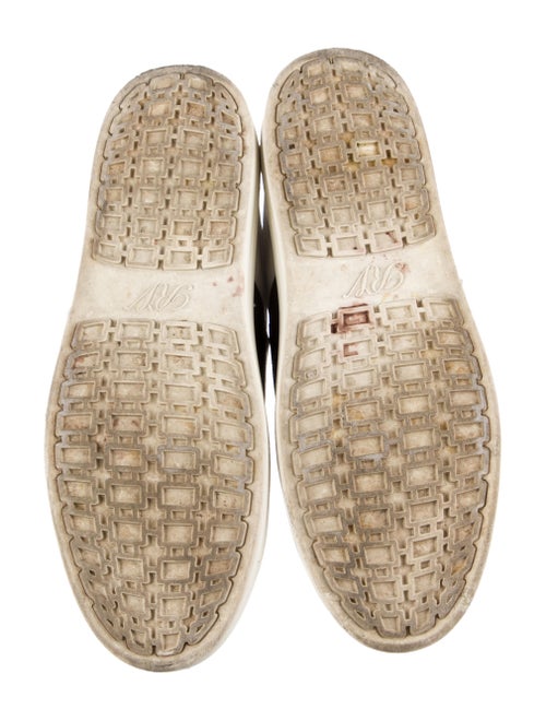 Roger Vivier Leather Crystal Embellishments Sneakers