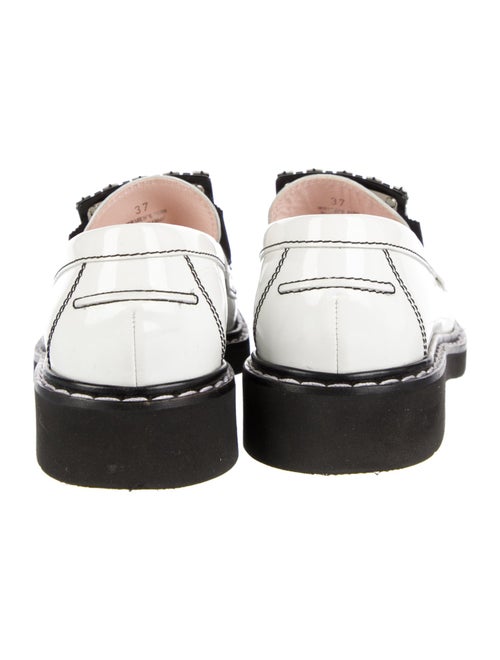 Roger Vivier Patent Leather Crystal Embellishments Loafers