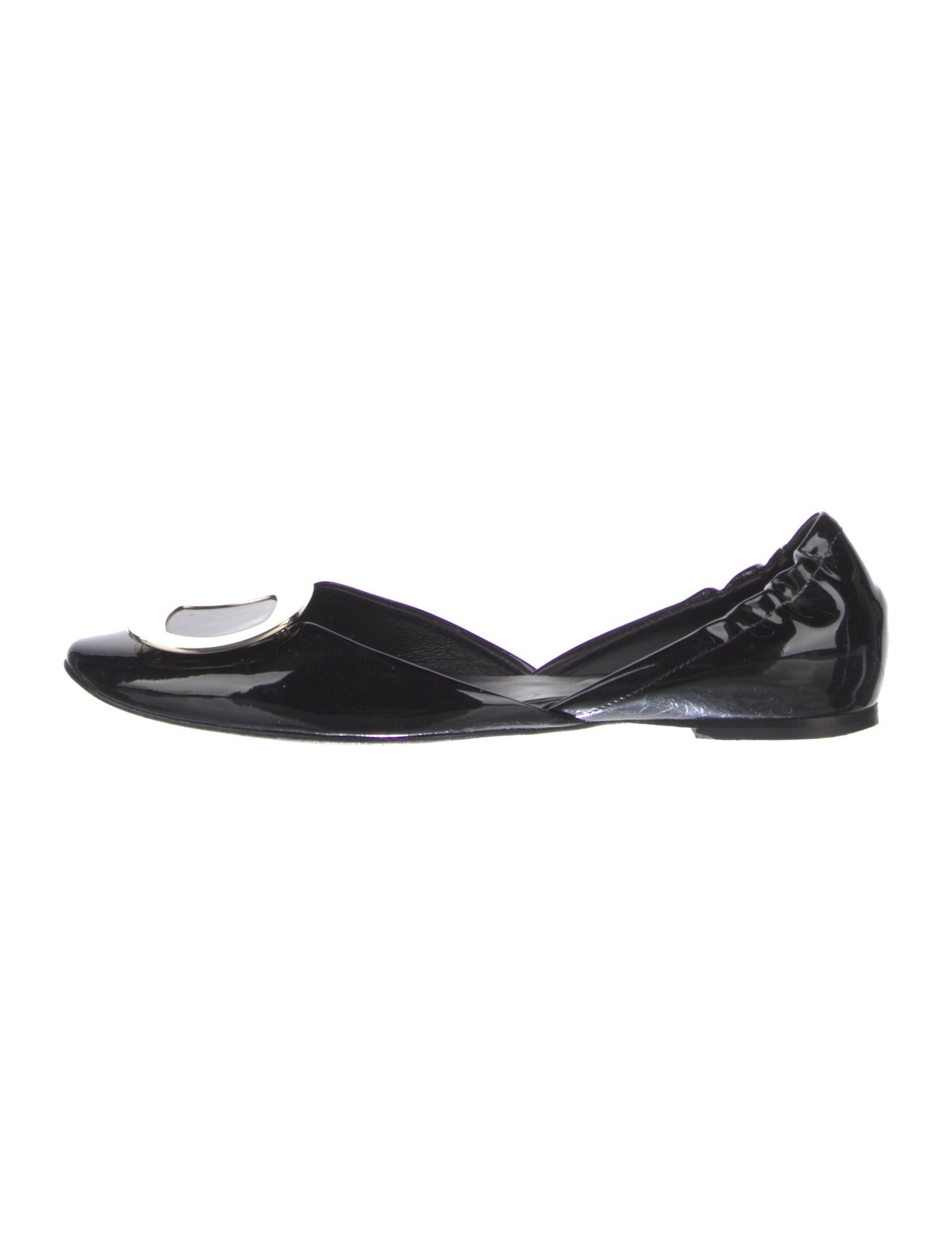 Roger Vivier Patent Leather D'Orsay Flats