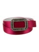 Roger Vivier Satin Crystal Embellishments Belt