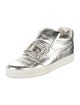 Roger Vivier Leather Crystal Embellishments Sneakers