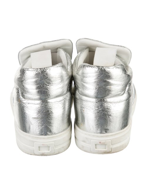 Roger Vivier Leather Crystal Embellishments Sneakers