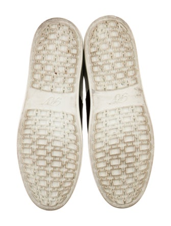 Roger Vivier Leather Crystal Embellishments Sneakers