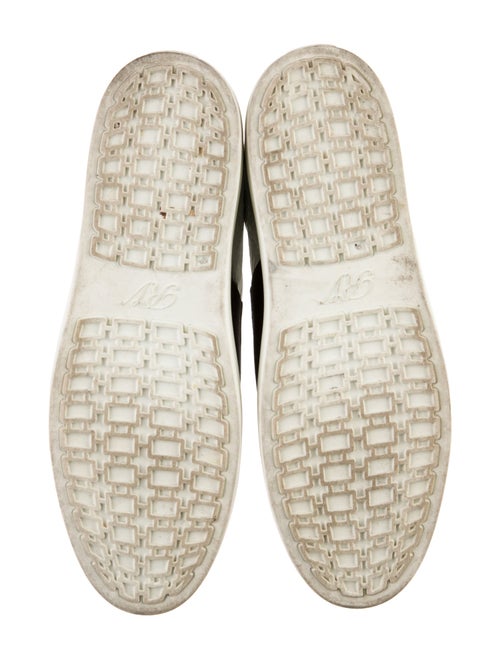 Roger Vivier Leather Crystal Embellishments Sneakers