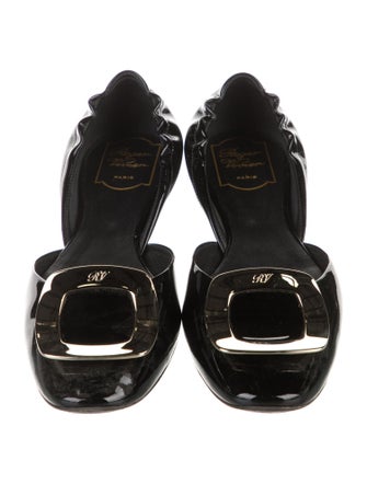 Roger Vivier Patent Leather D'Orsay Flats