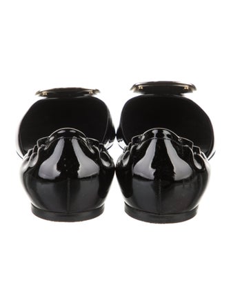 Roger Vivier Patent Leather D'Orsay Flats