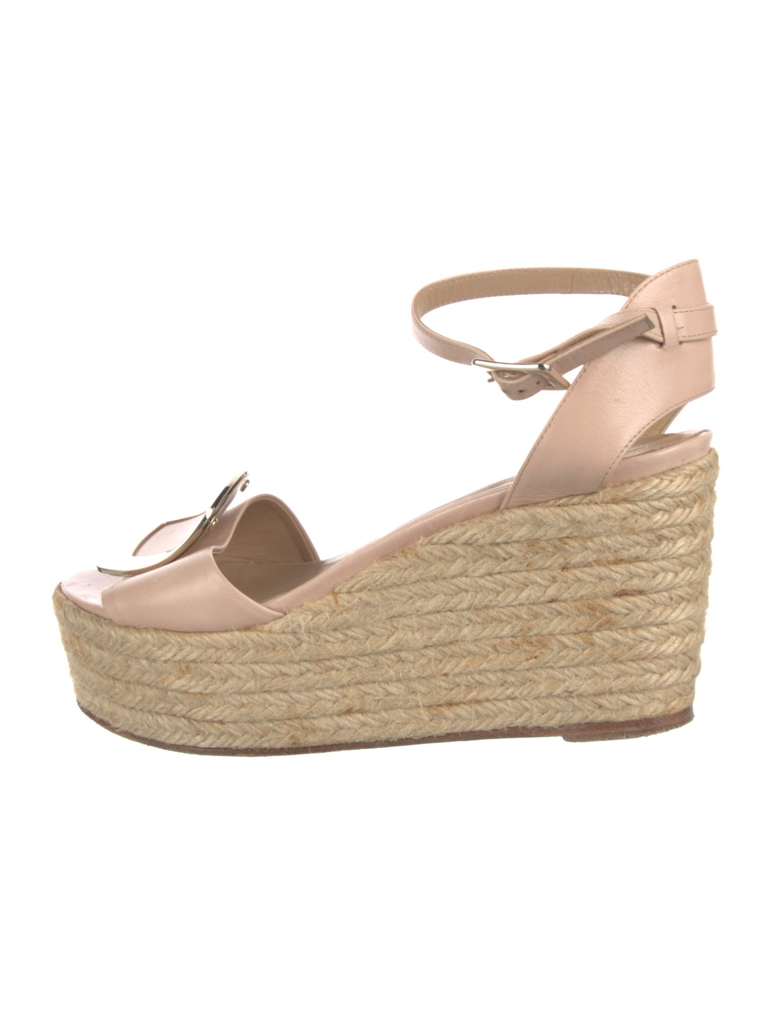 Roger Vivier Leather Braided Accents Espadrilles