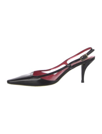 Roger Vivier Leather Slingback Pumps