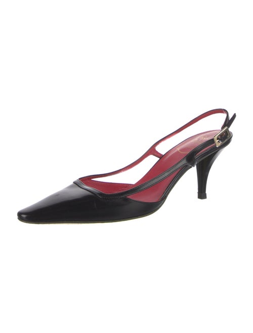 Roger Vivier Leather Slingback Pumps