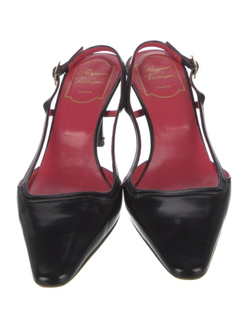Roger Vivier Leather Slingback Pumps