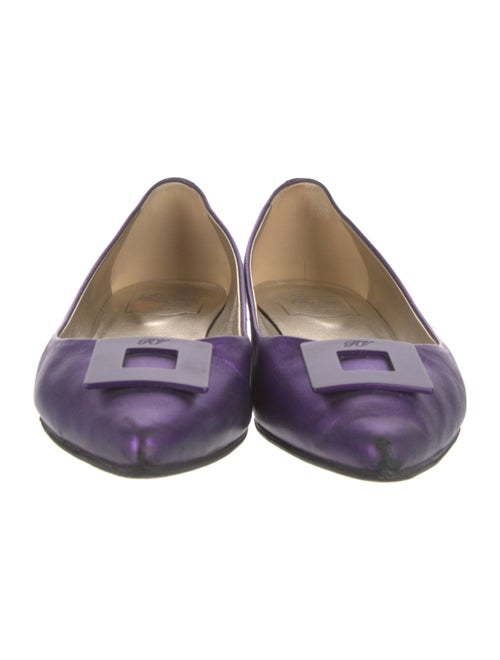 Roger Vivier Satin Ballet Flats