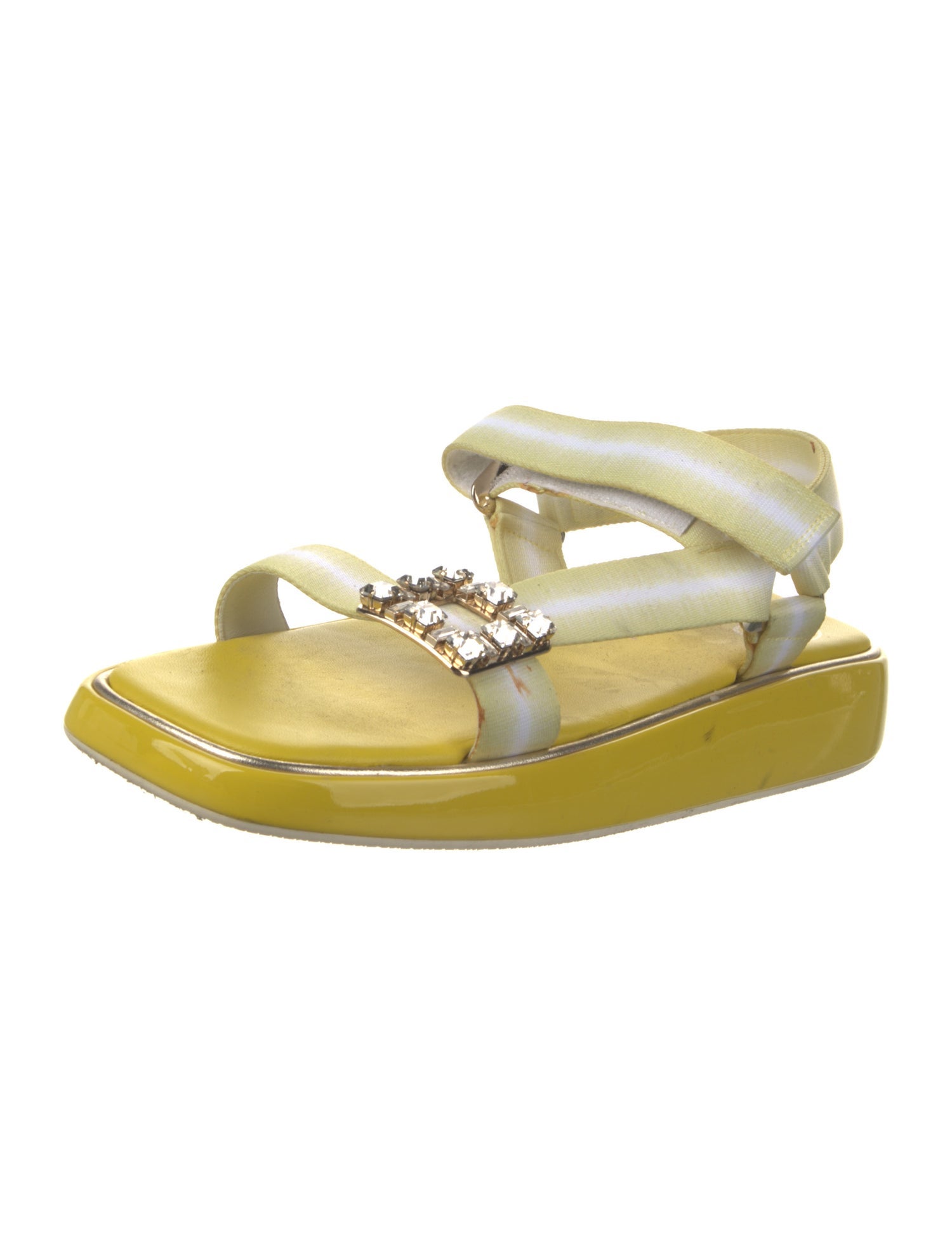 Roger Vivier Crystal Embellishments Sandals