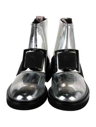 Roger Vivier Patent Leather Chelsea Boots