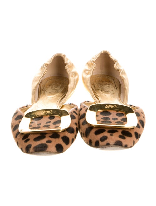 Roger Vivier Ponyhair Animal Print D'Orsay Flats