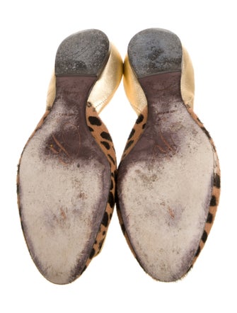 Roger Vivier Ponyhair Animal Print D'Orsay Flats