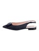 Roger Vivier Denim Slingback Flats