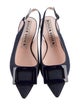 Roger Vivier Denim Slingback Flats