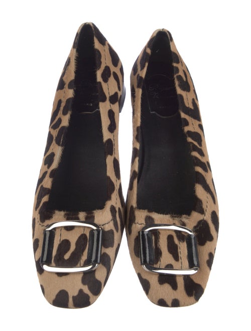 Roger Vivier Ponyhair Animal Print Flats