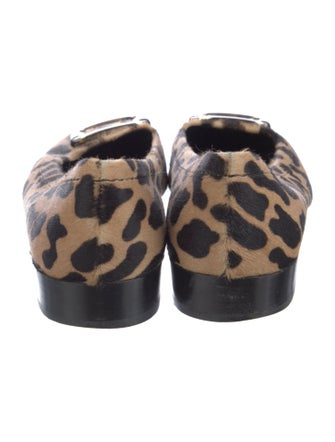 Roger Vivier Ponyhair Animal Print Flats