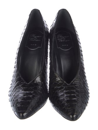 Roger Vivier Snakeskin Animal Print Pumps