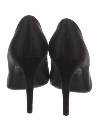 Roger Vivier Satin Crystal Embellishments Pumps